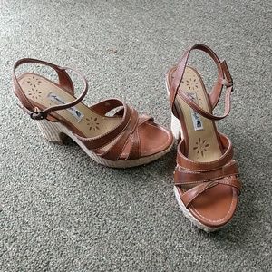Brown Wedge Sandals